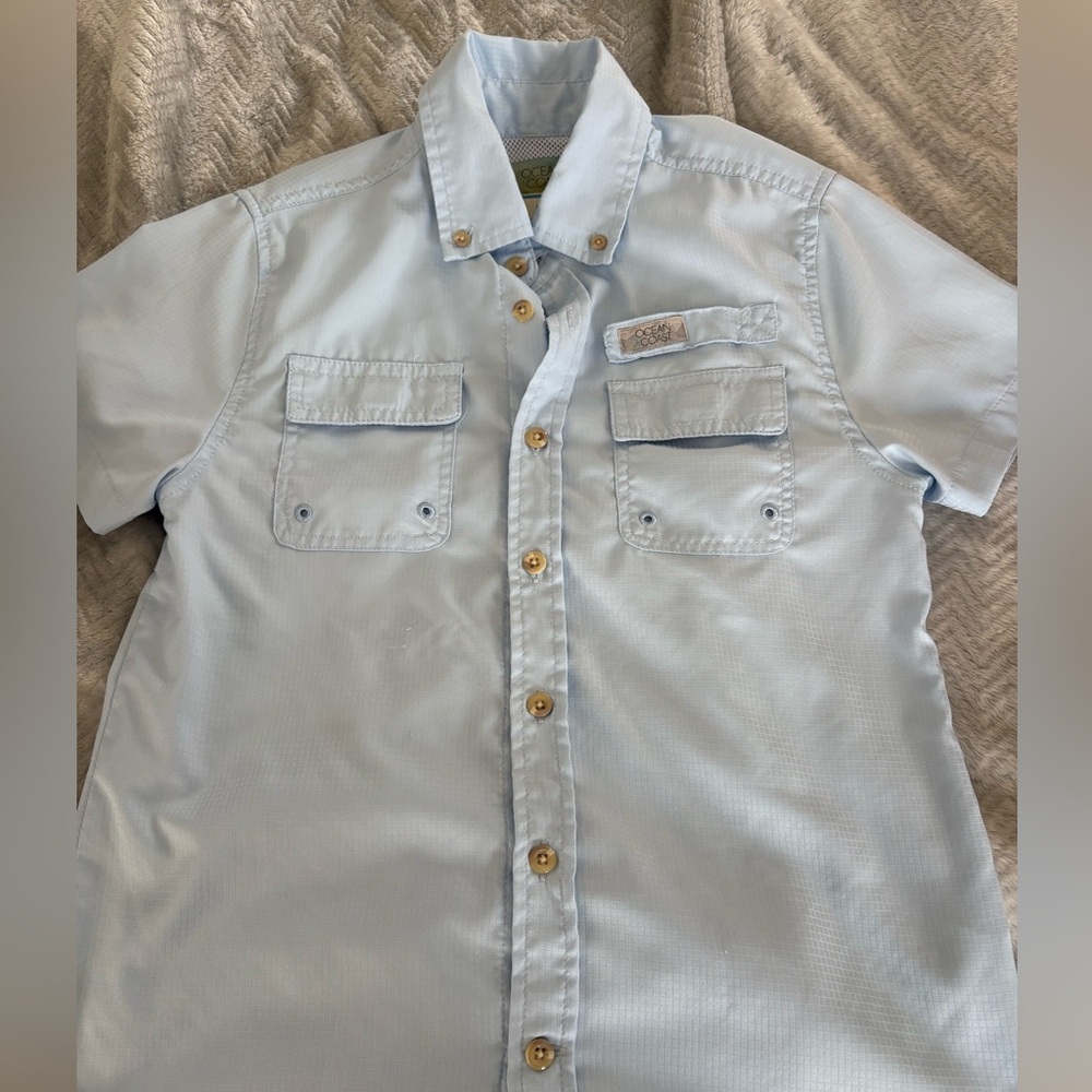 Ocean and Coast boy’s fishing shirt